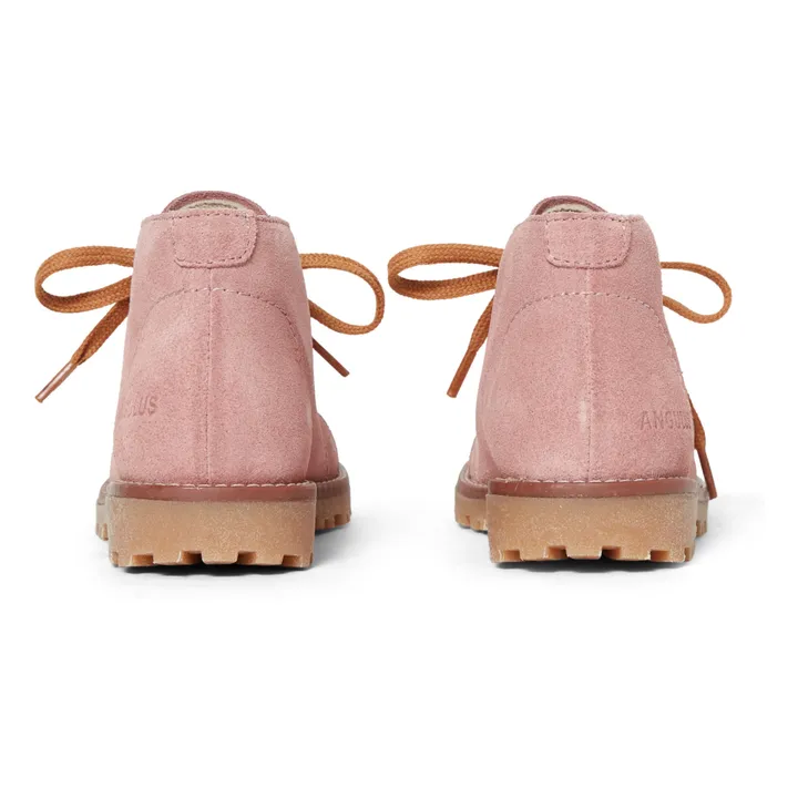 pale pink ankle boots