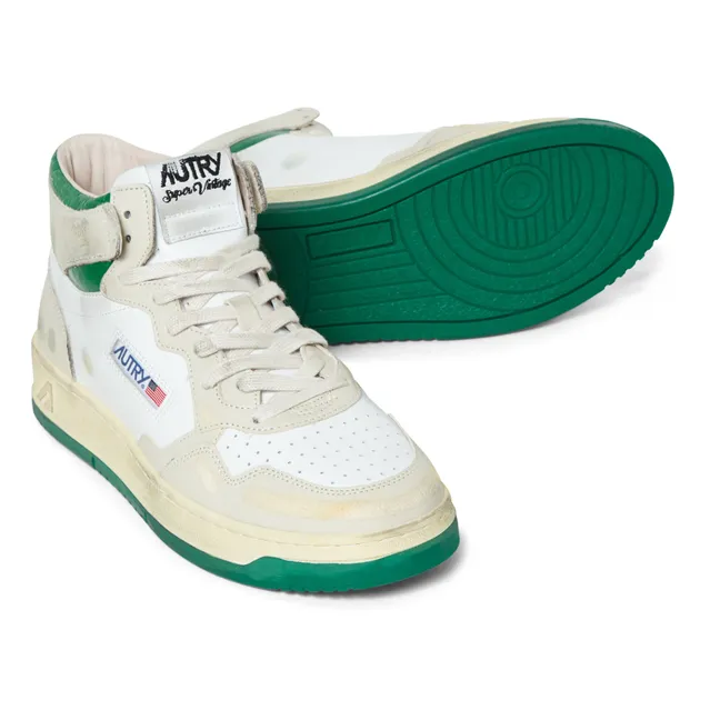 Sneakers Crack Super Vintage Mid in pelle | Verde