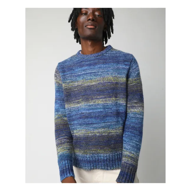 Mohair-Pullover | Blau