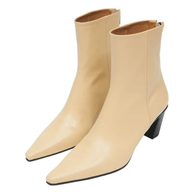 Botas de piel | Beige