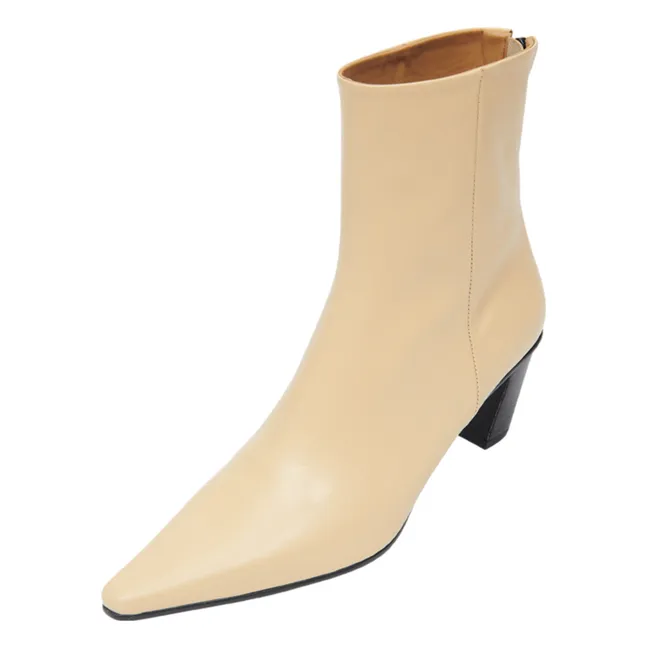 Botas de piel | Beige