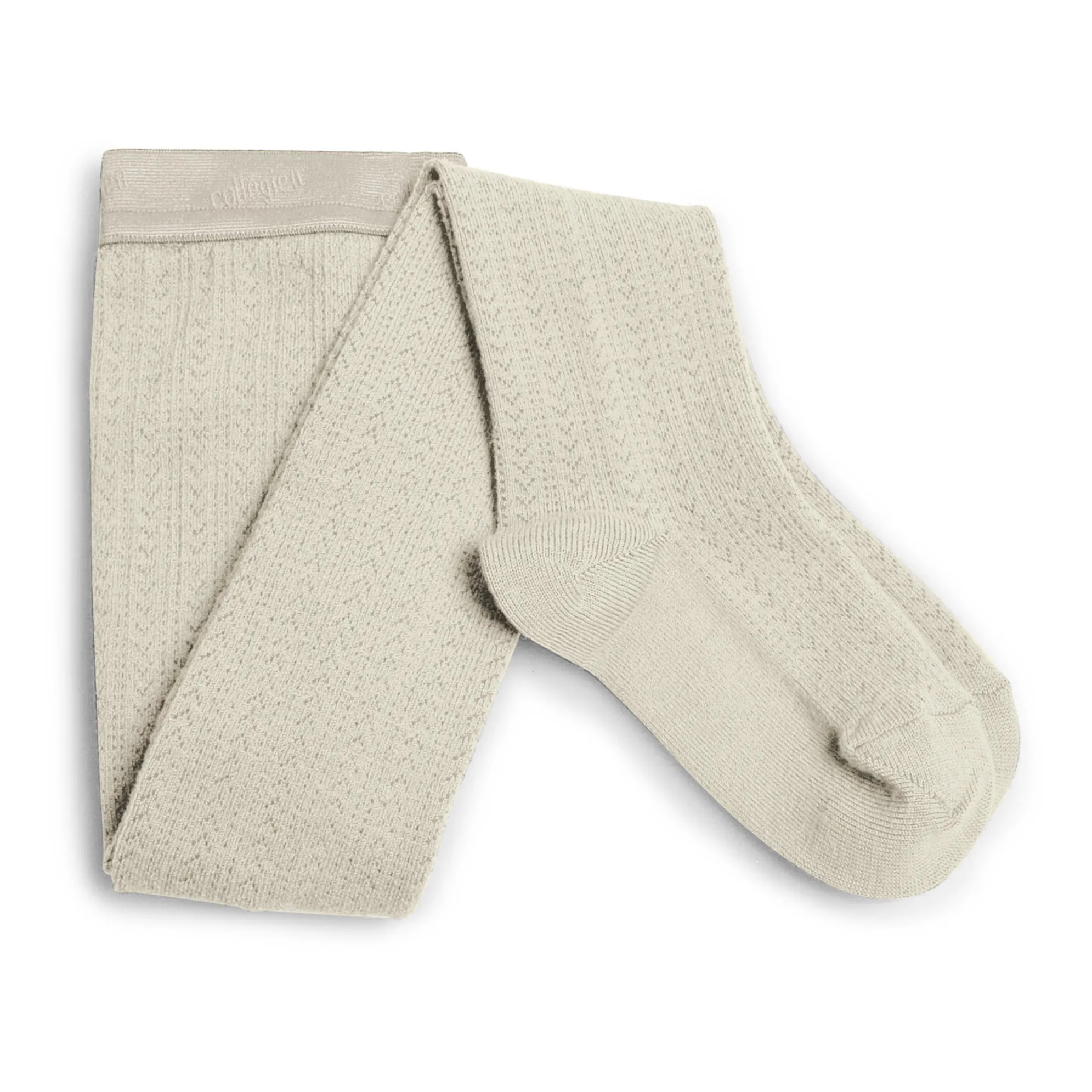 Collégien Cream Angélique Merino Wool Tights