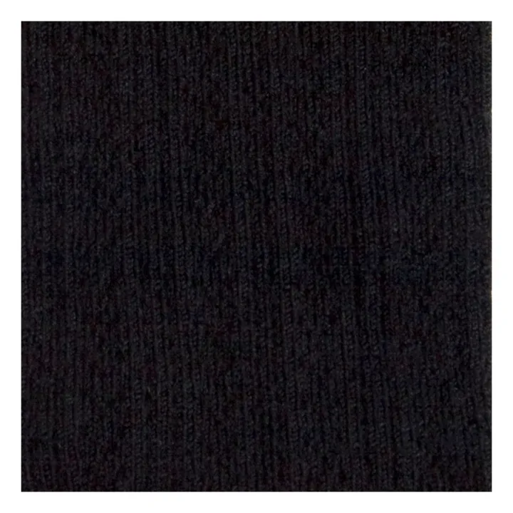 Leotardos de lana merina Angélique | Negro- Imagen del producto n°1
