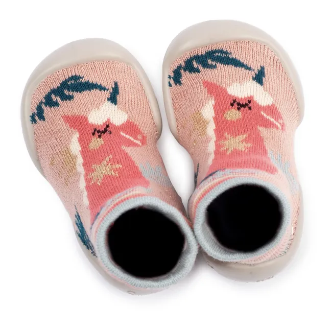 Chaussons Into Fairyland Licorne | Rose