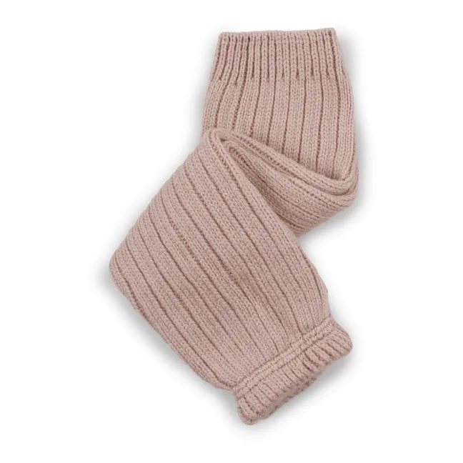 Helène merino wool gaiters | Dusty Pink