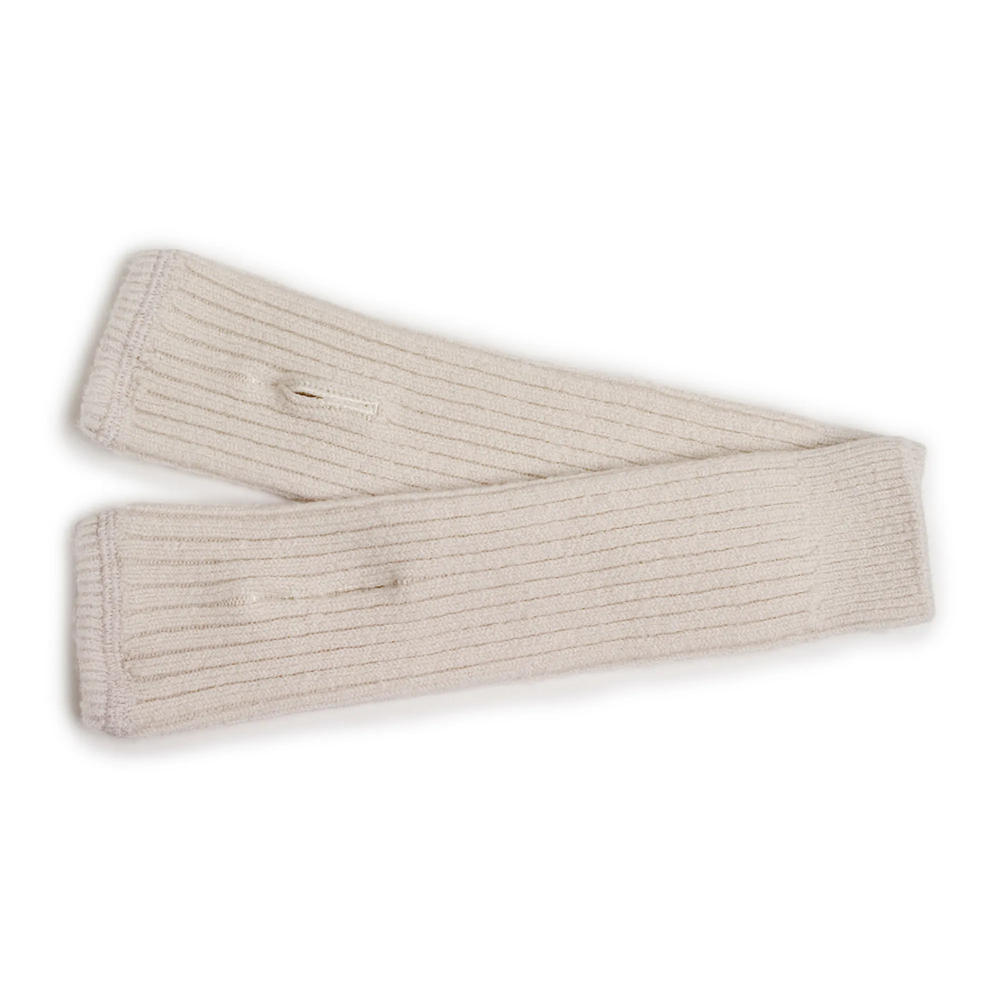 Collégien Cream Madeleine Merino Wool Mittens