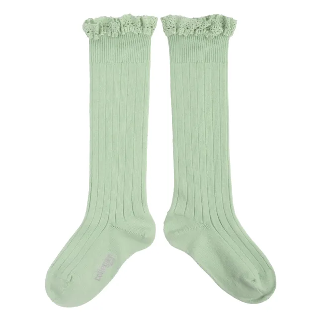 Socken Josephine | Mandelgrün