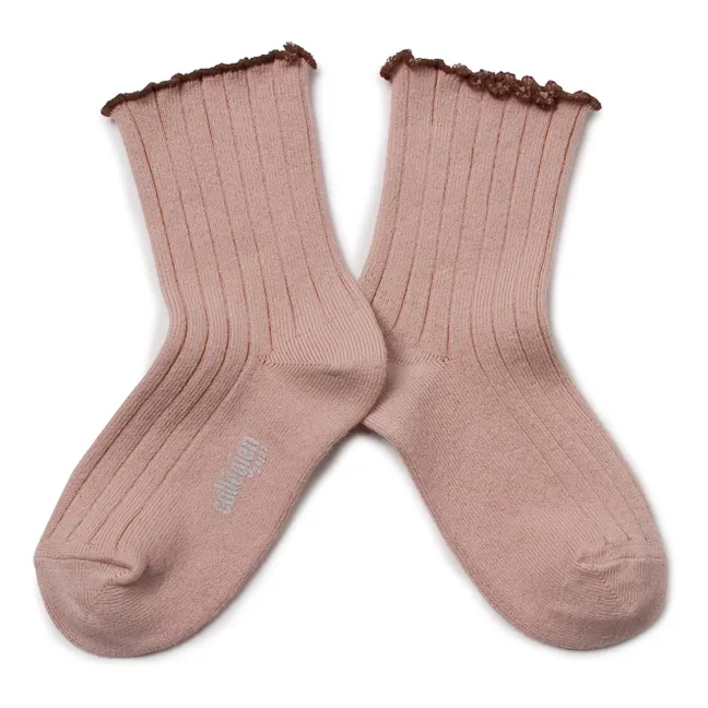 Socken Delphine | Altrosa