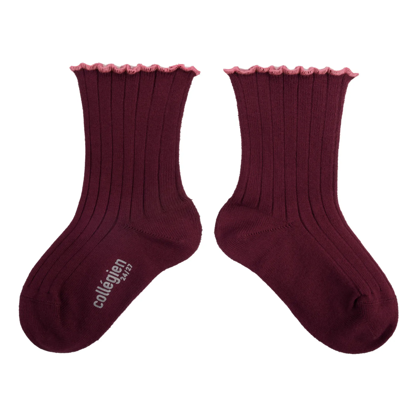 Collégien Burgundy Delphine Socks