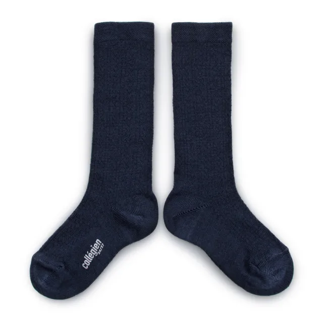 Socken aus Merinowolle Adele | Nachtblau