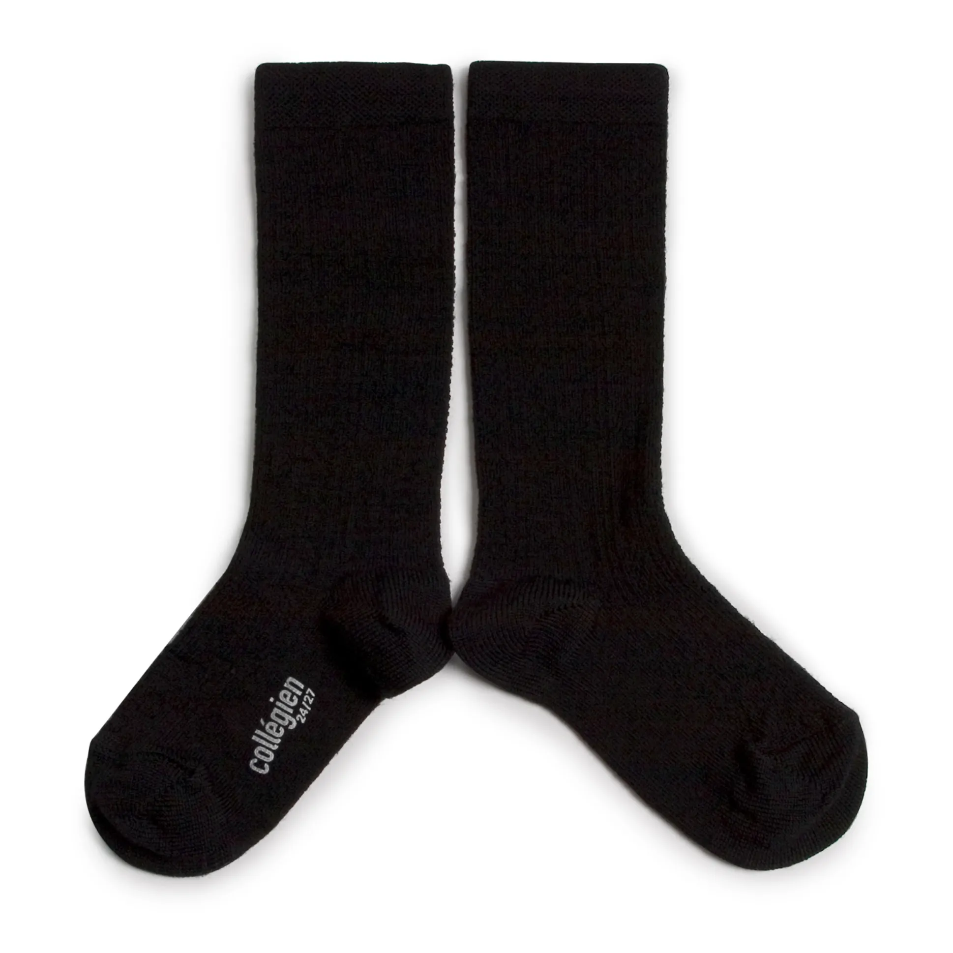 Collégien Black Adèle Merino Wool Socks