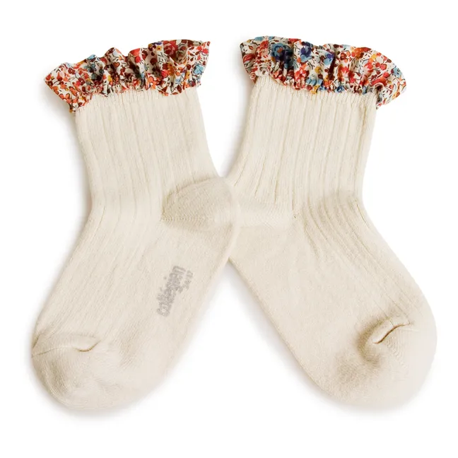 Socken Charlotte | Grauweiß
