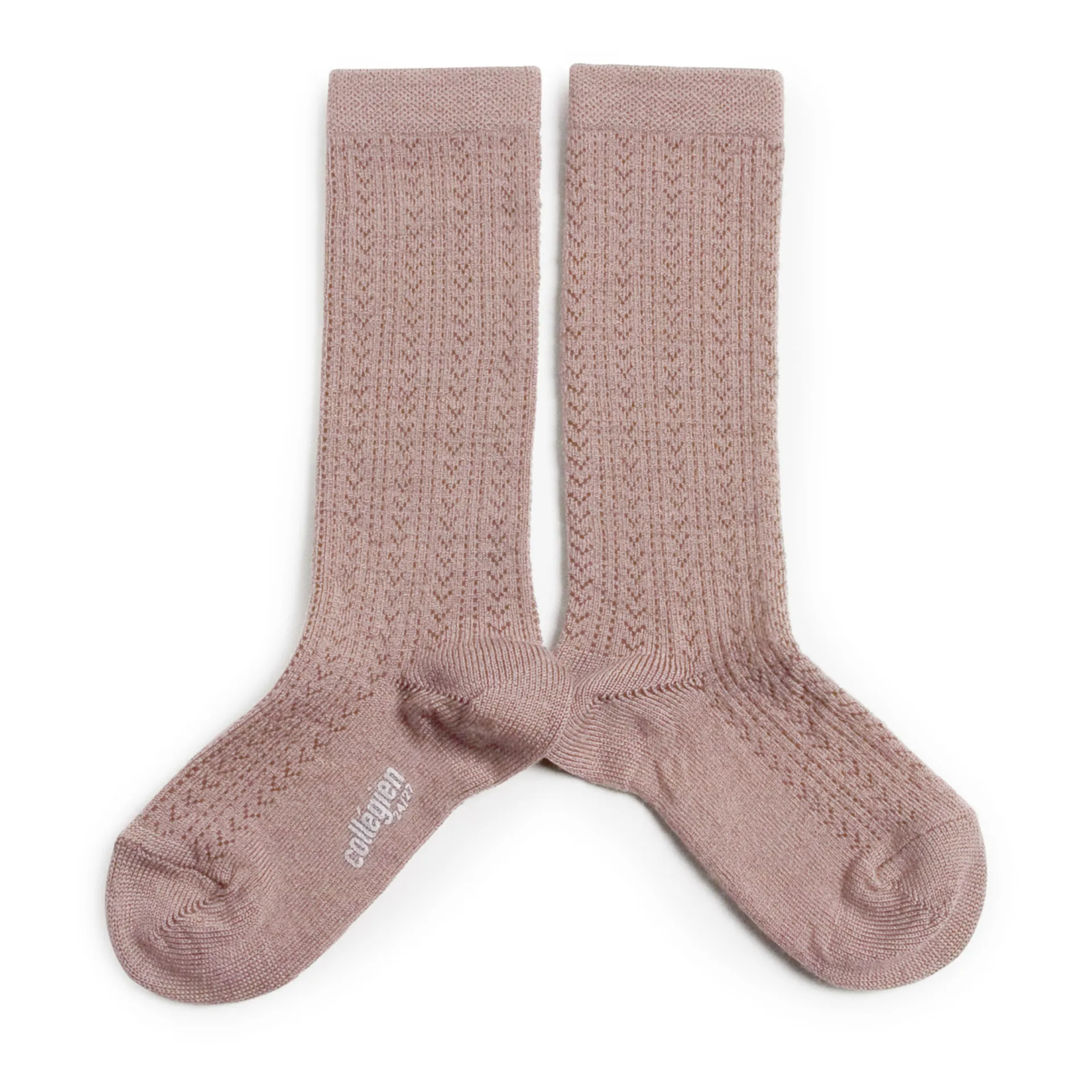 Collégien Dusty Pink Adèle Merino Wool Socks