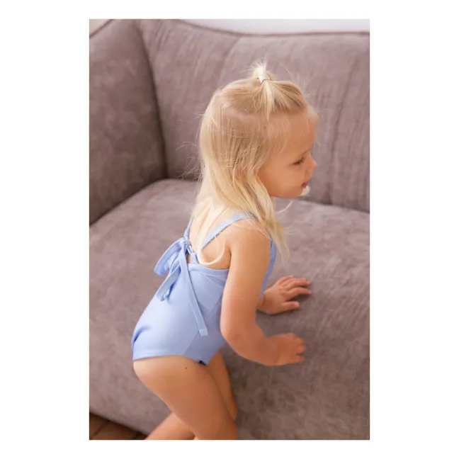 Maillot de Bain 1 pièce Matière Recyclée Mara | Bleu ciel