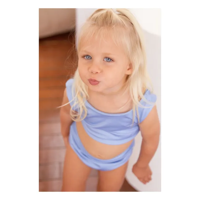 Maillot de Bain 2 pièces Matière Recyclée Arla | Bleu ciel