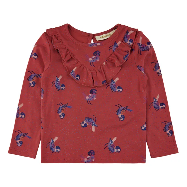 Lara T-Shirt | Raspberry red
