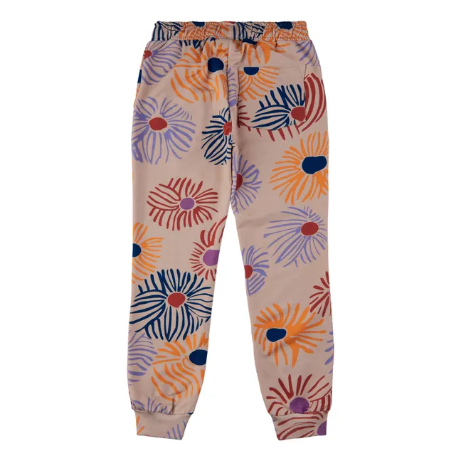 Charline Organic Cotton Floral Joggers | Pink