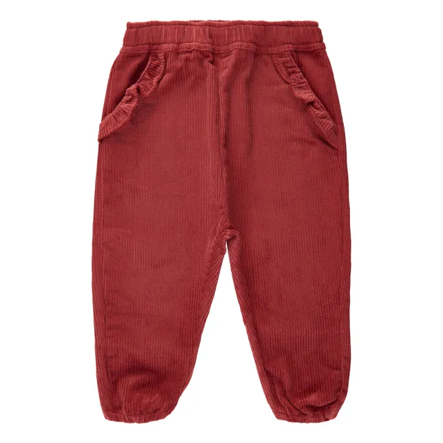 Pantalones de pana Macy | Rojo Frambuesa