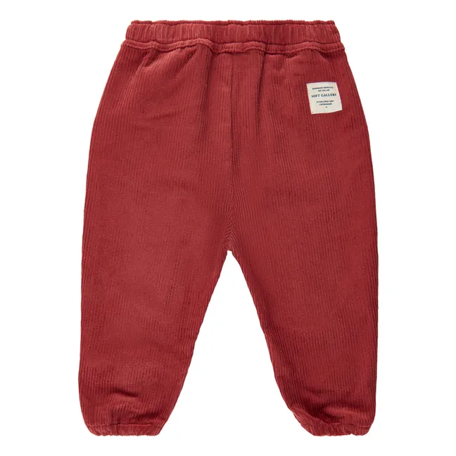 Pantalones de pana Macy | Rojo Frambuesa