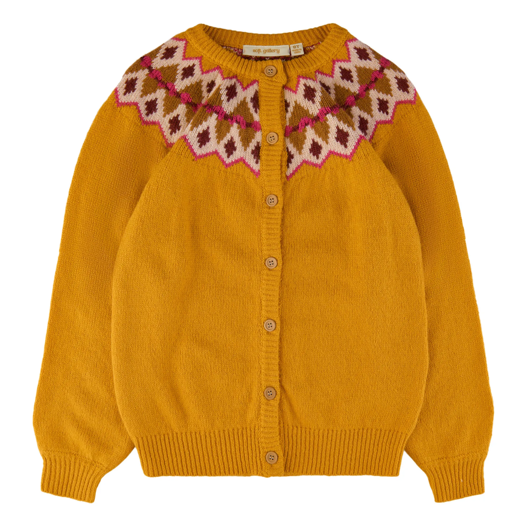 Soft Gallery Ochre Mira Organic Cotton Wool Cardigan