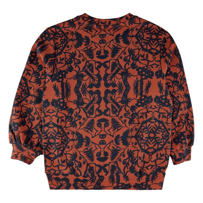 Konrad organic cotton sweatshirt | Terracotta