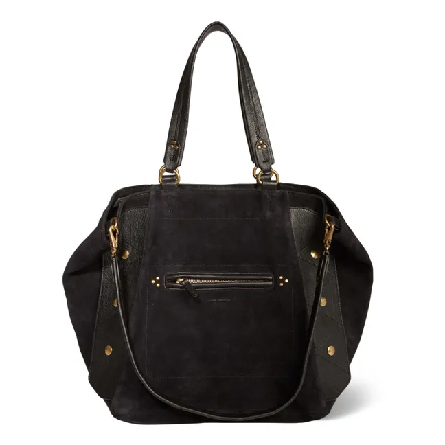 Sac Roger Croûte Velours | Noir