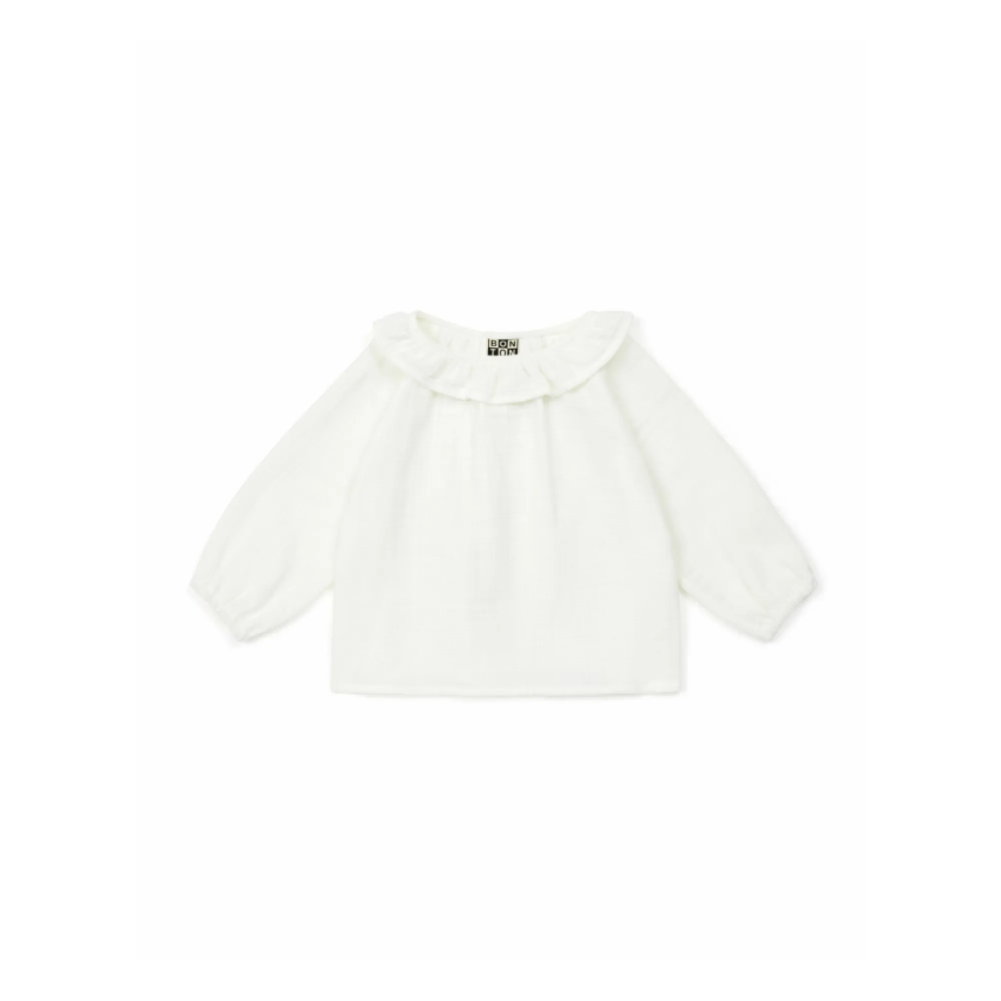 Bonton Ecru Organic Cotton Blouse Amour