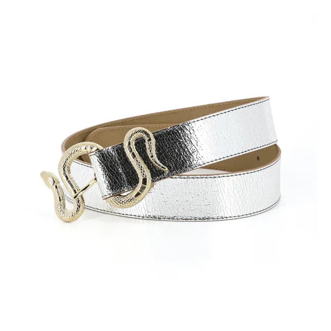 Crush Shiny Belt | Silver
