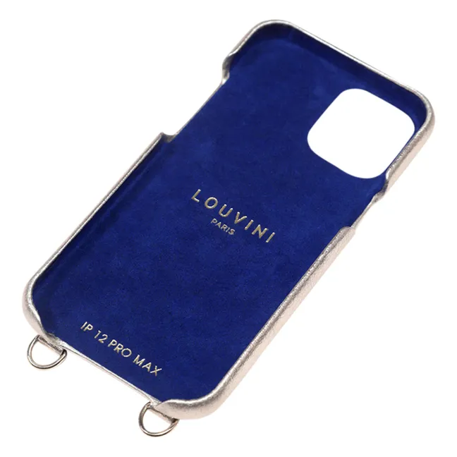 Lou Metallic Leather iPhone Case | Gold