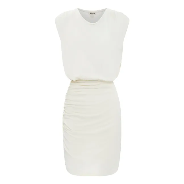 Women's Organic Cotton Draped Dress | Off white