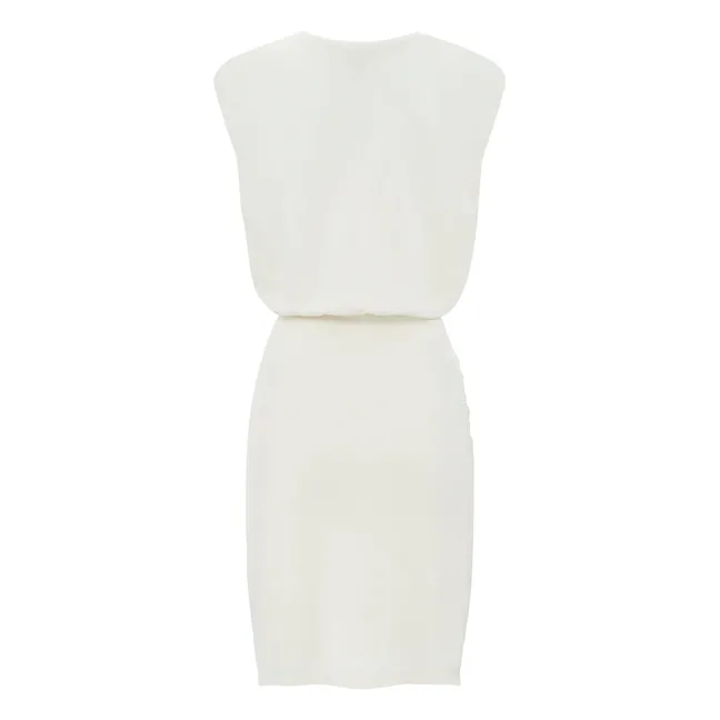 Women's Organic Cotton Draped Dress | Off white
