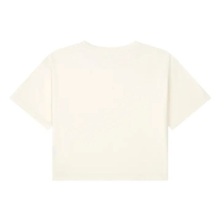 Camiseta Boxy de algodón orgánico Niña | Blanco Roto- Imagen del producto n°2