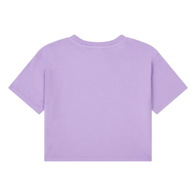 T-Shirt Boxy für Mädchen aus Bio-Baumwolle | Lavendel