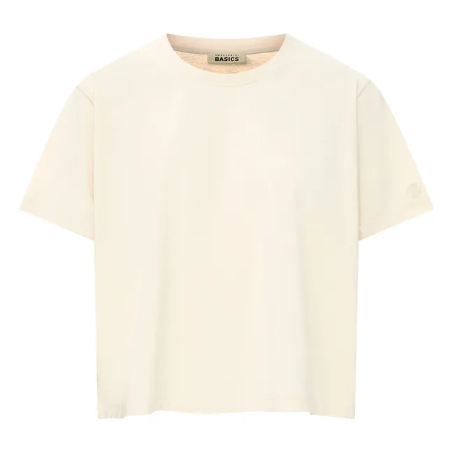 Maglietta Boxy Donna in Cotone Organico | Bianco