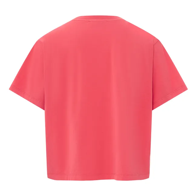 T-Shirt Boxy Femme Coton Bio | Corail