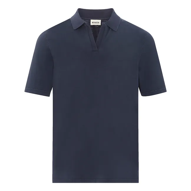 Polo Uomo in Cotone Organico | Blu marino