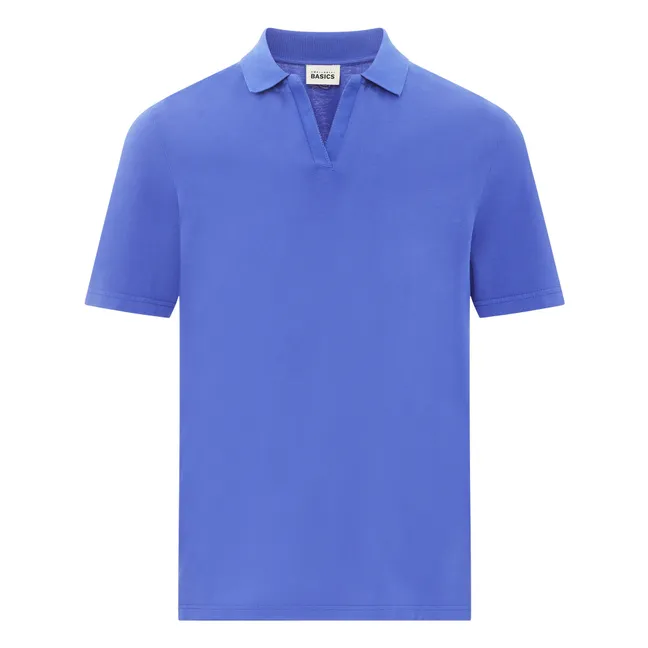 Polo de algodón orgánico Hombre | Azul