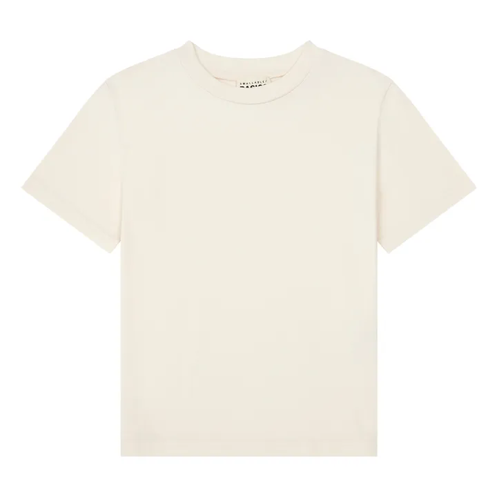 Boy's Organic Cotton T-Shirt | Off white- Product image n°0