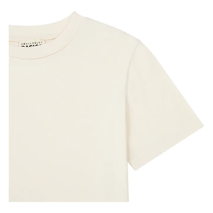 Boy's Organic Cotton T-Shirt | Off white- Product image n°1