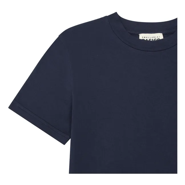 Camiseta de algodón ecológico para niño | Azul Marino