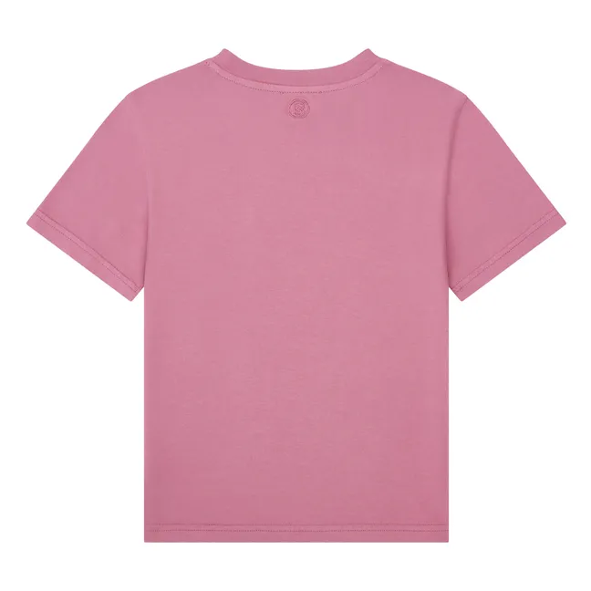 Camiseta de algodón ecológico para niño | Rosa Viejo