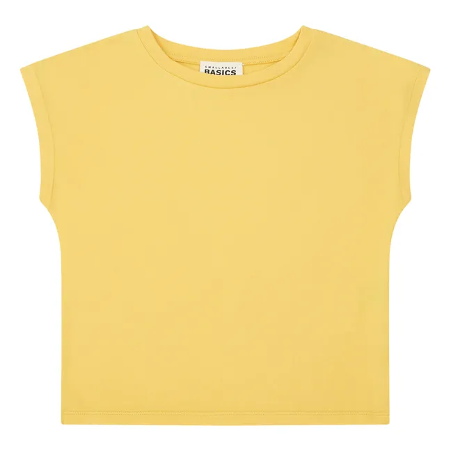 Camiseta de tirantes de algodón bio Niña | Amarillo