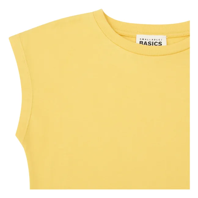 Camiseta de tirantes de algodón bio Niña | Amarillo
