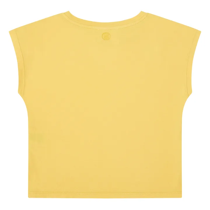 Girl's Organic Cotton Tank Top | Yellow- Product image n°2