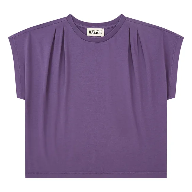 T-Shirt Plissé Fille Coton Bio | Myrtille