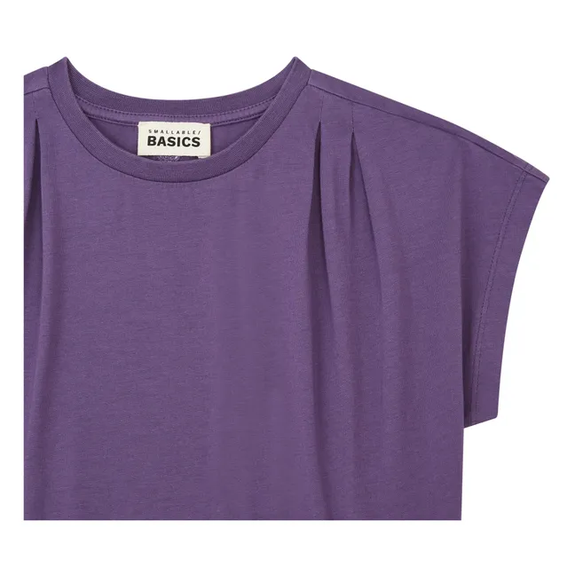 T-Shirt Plissé Fille Coton Bio | Myrtille