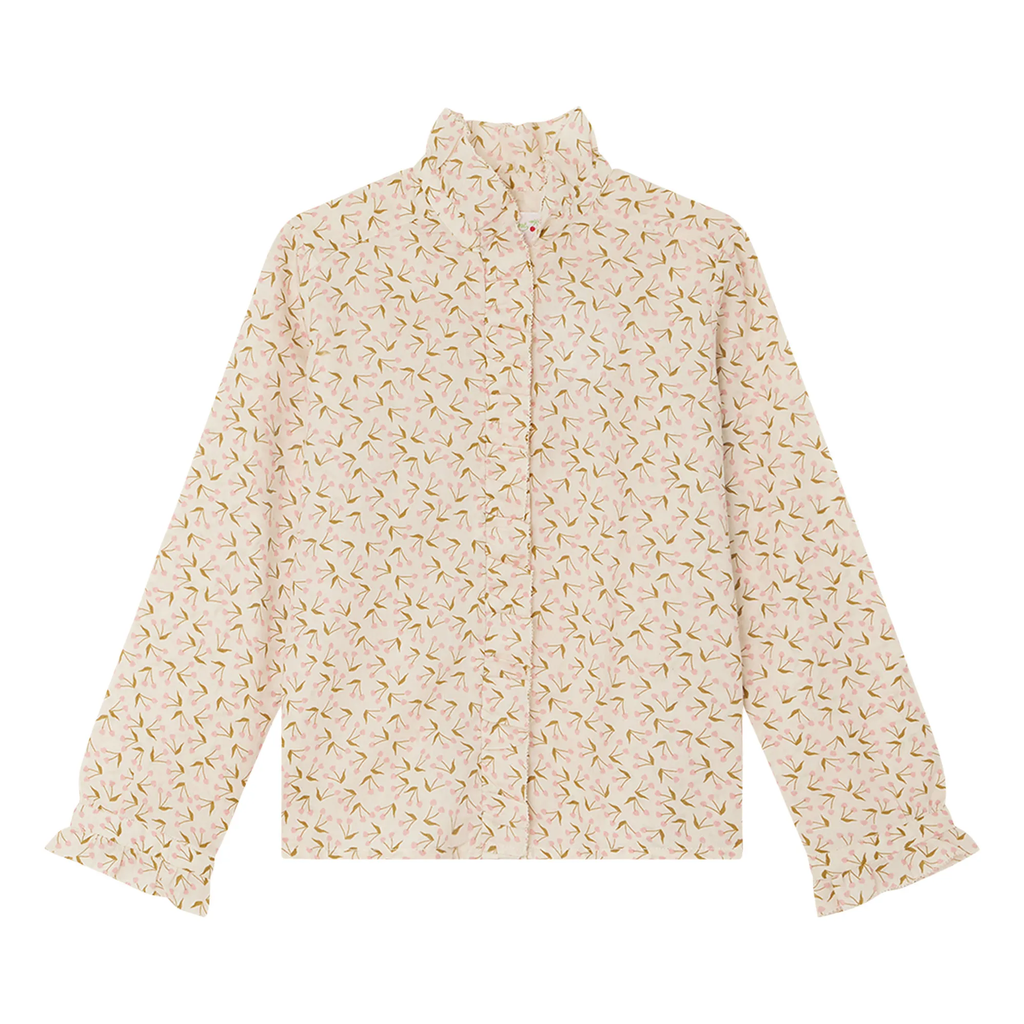 Bonpoint Ecru Blouse Organic Cotton Cerises Bree
