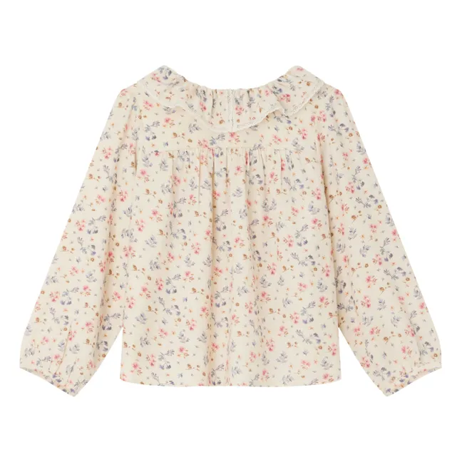 Dixie Wool and Cotton Blouse | Ecru