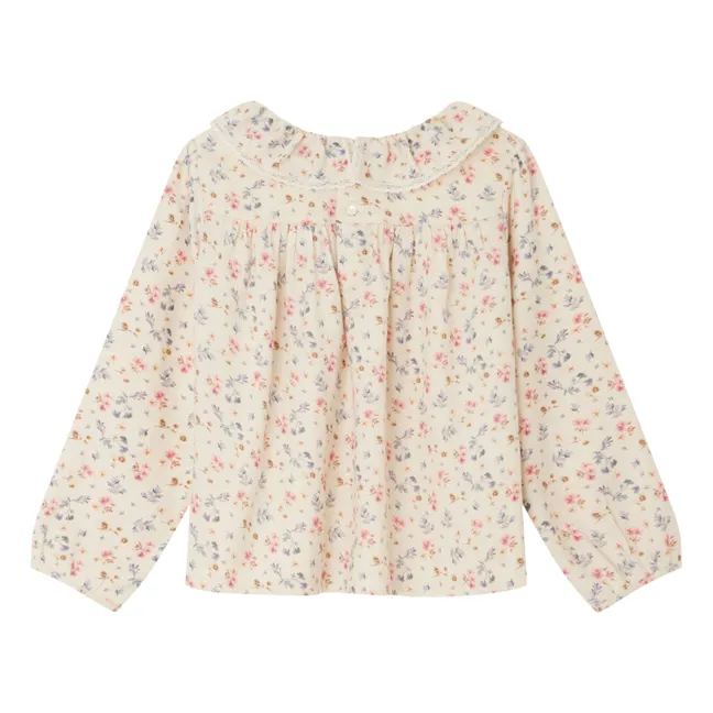 Dixie Wool and Cotton Blouse | Ecru