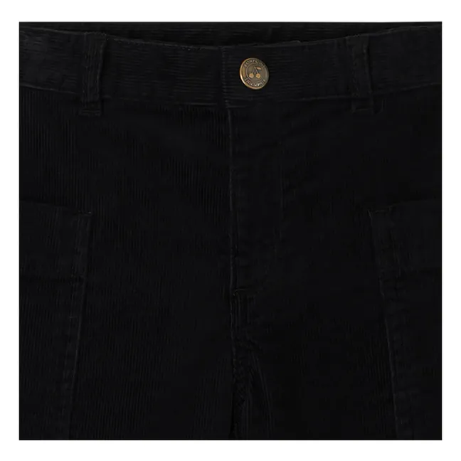 Looping Corduroy Trousers | Black